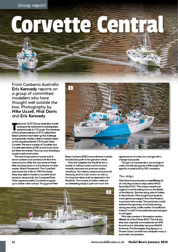 Model Boats January 2020 - Magazine Covers and Contents